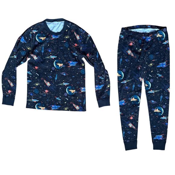 Hanna Andersson Other - Hanna Andersson Adult Space Travel Print Pajama Set Size Large
